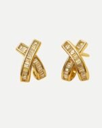Half Cross Pearl Earing
