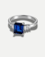 Blue Stone Metal Ring