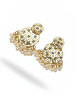 Pearl chandelier earrings with cascading pearl design