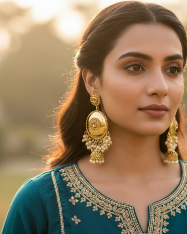 Pearl drop sunlit earrings with a radiant pearl design