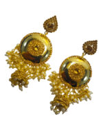 Pearl drop sunlit earrings with a radiant pearl design