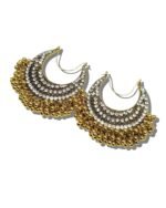 ethnic dual-tone earrings.