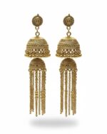traditional layered jhumka earrings for weddings and festive wear