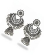 Silver golden oxidized jhumka