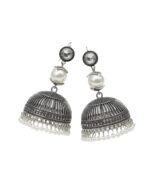 Mughal Chand silver golden jhumka