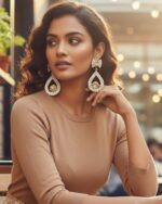 Alisa pearl casual earrings