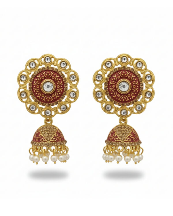 Antique Indian jhumki earrings