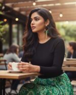 Trendy colorful western earrings