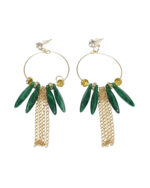 Trendy colorful western earrings