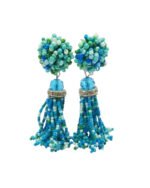 Colorful western beads earrings