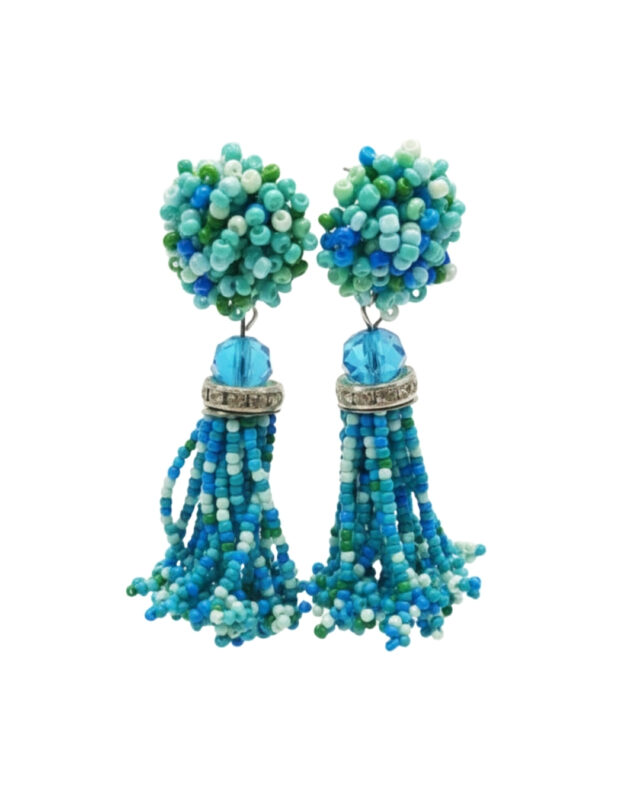 Colorful western beads earrings