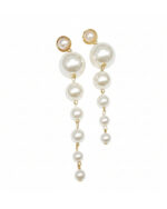Korean pearl drop earrings