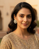 Daisy pearl stud earrings