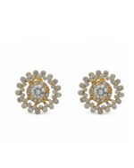 Daisy pearl stud earrings