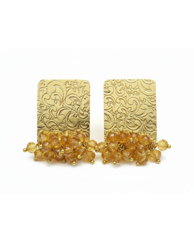 Gold berries earrings
