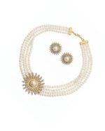 Motia guluband necklace set with earrings