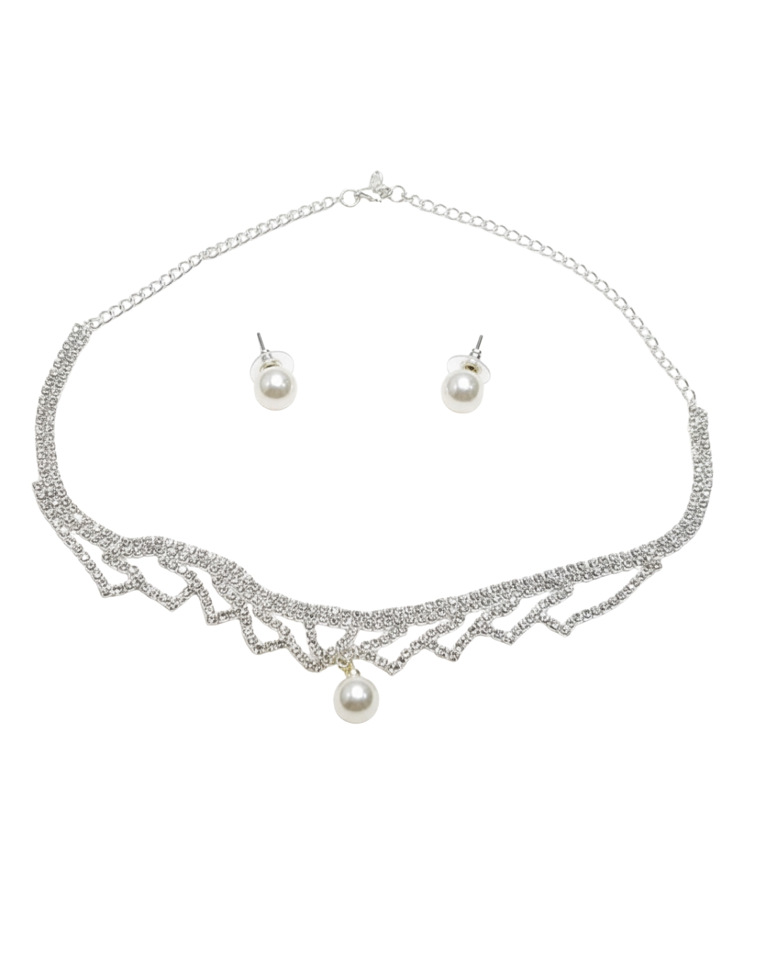 BT-J2-218b Delicate white necklace