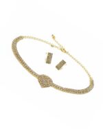 Ethnic sleek pear necklace