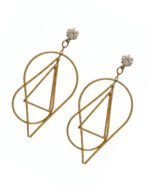 Western pear drop earrings with elegant pear-shaped design