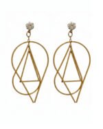 Western pear drop earrings with elegant pear-shaped design