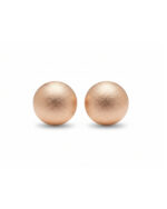 Rosegold shiny earrings with elegant sparkling finish