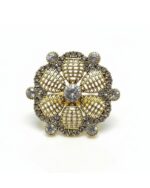 Sunflower metallic fashion ring