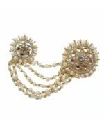 Kundan 2 in 1 ring with pearl chains