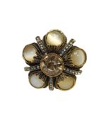 Bold firework ring with radiant stone burst design for a glamorous look